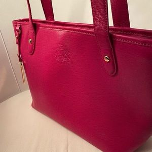 Polo Ralph Lauren Saffiano Leather Tote Bag